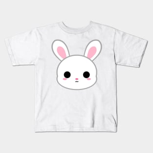 Cute White Bunny Kids T-Shirt